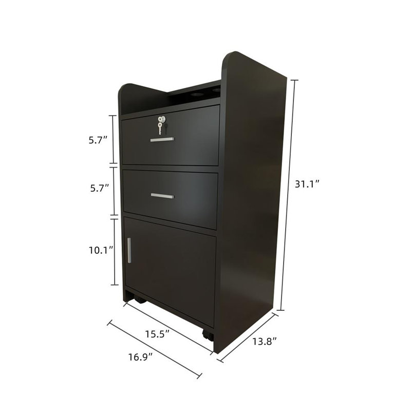 Angeljesus Wood Makeup Organizer
