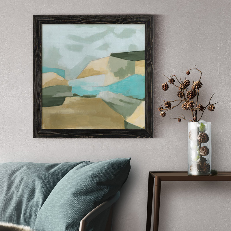 Optical Fields II, reproduction d’art sur toile encadrée, H 27,5 po x l 27,5 po x P 1,5 po, Cadre gris