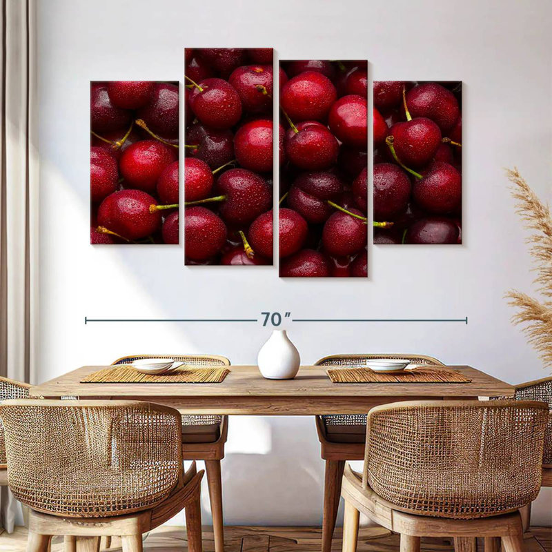 Cerises rouges douces Yarlin, H 42 po x l 68 po