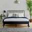 Sentire Geometric Design Metal Bed Frame-1733367345