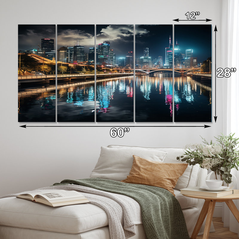" Houston Beautiful Cityscape Photo " 5 - Pieces