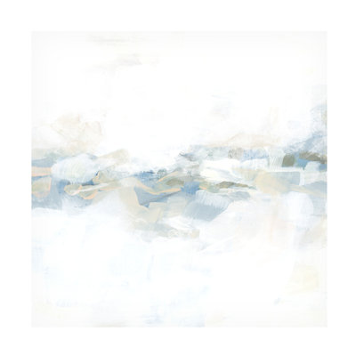 Art mural sur toile tendue - June Erica Vess, art mural «Surf Line II» pour le salon, la chambre à coucher ou le bureau - 14 x 14