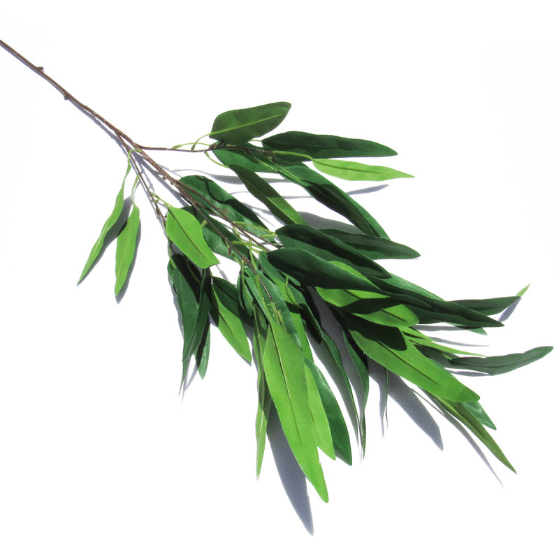 38 po feuilles de saule artificiel, Vert