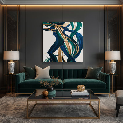 Abstrait art figuratif gris sur toile 31