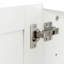 Armoire de rangement murale empilable, P 15,75 po x l 35,43 po x H 19,69 po, blanc