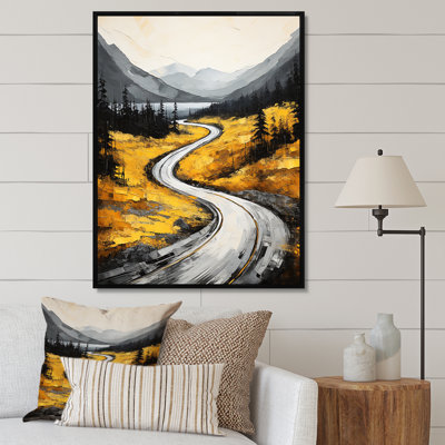 «Barukh Road Through Yellow Prairies I», reproduction sur toile