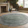 Davide 1229 Transitional Crackled Green Area Rug