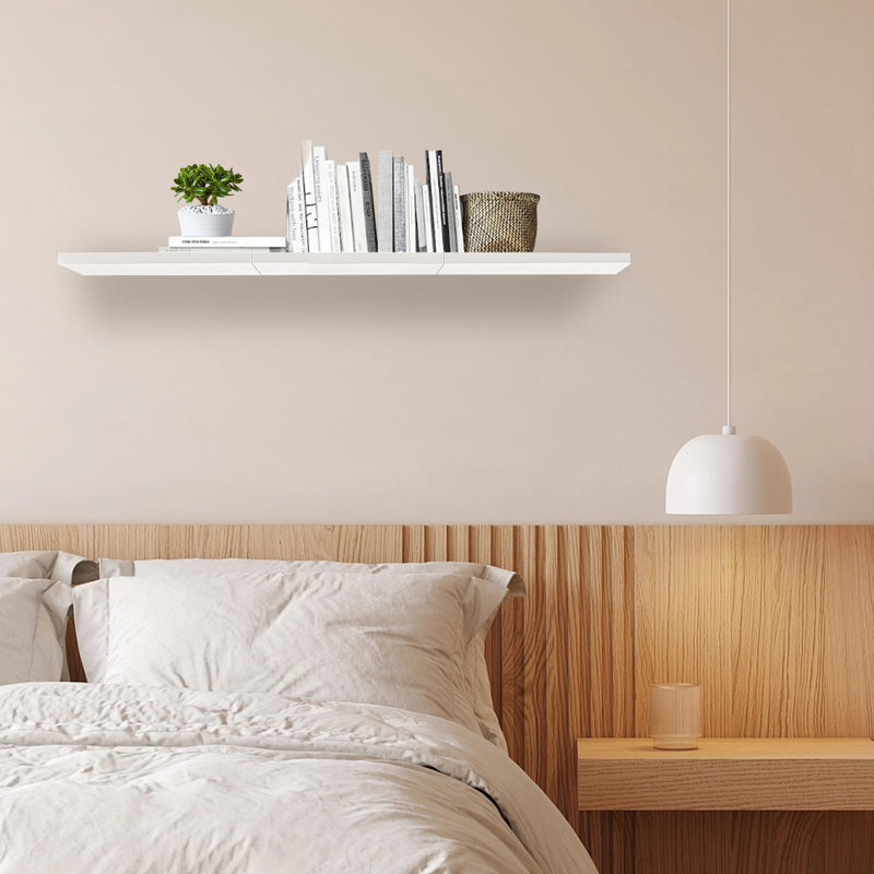 Tablette flottante Curits, Blanc