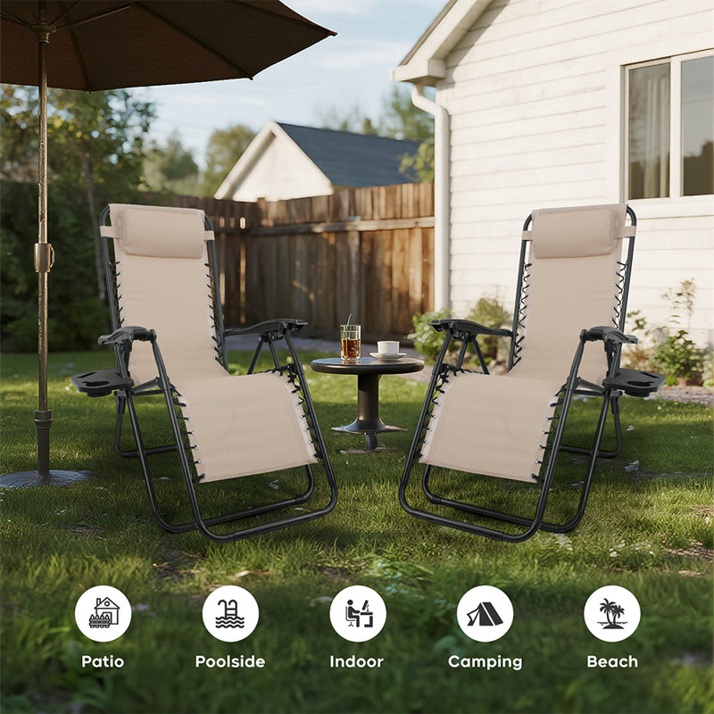 Fauteuil inclinable Zero Gravity Chair, Brun