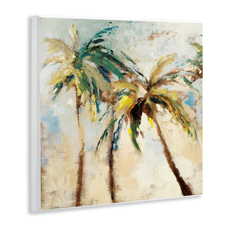 «Tall Palm Trees», art mural abstrait par Lanie Loreth