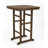 3-Piece HDPE Bar-Height Patio Bistro Set, Square High Top Pub Table And 2 Bar Chairs, All-Weather Outdoor Dining Set, Antique Oak Finish-244741789