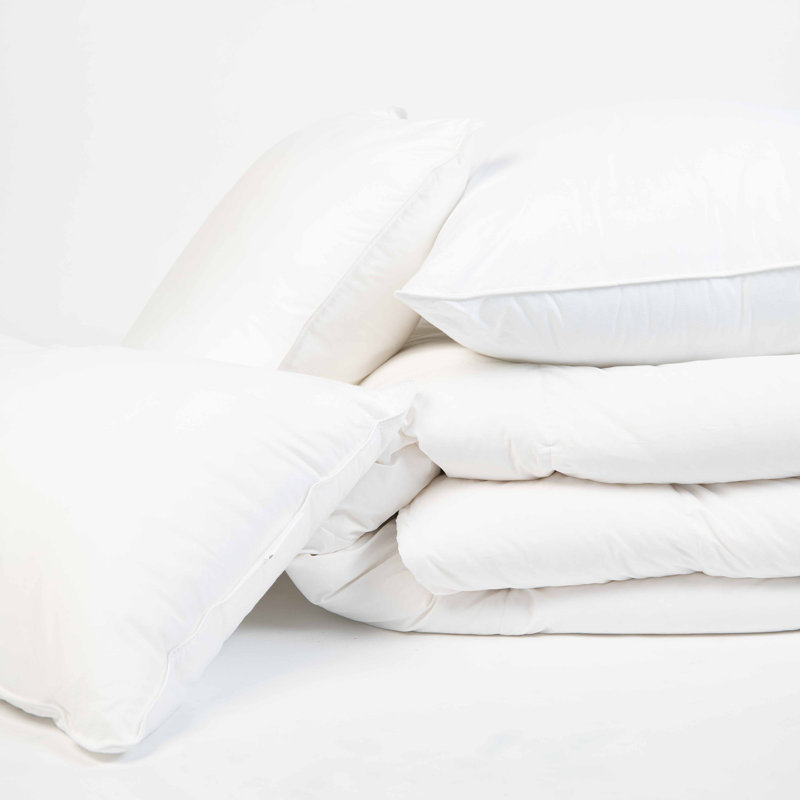 Oreiller en duvet blanc de luxe ferme, Roi