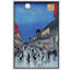 «Night Street Scene in Edo», œuvres d'art de ville historique, impression sur toile encadrée-123408149-123408157