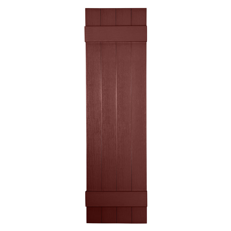 Persiennes personnalisées à 4 planches fermées, Canneberge, 45"