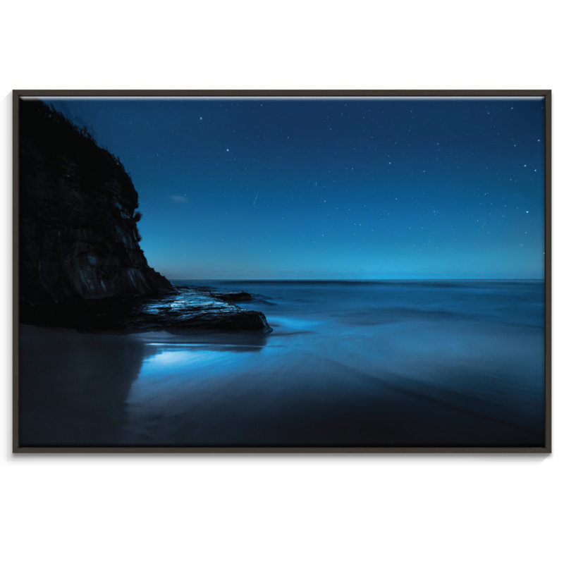 Print on Canvas, 102cm H x 152cm W, Black Floater Frame