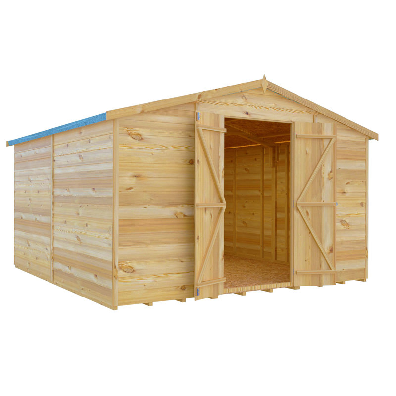 10 ft. W x 10 ft. D Garden Value Overlap Shed