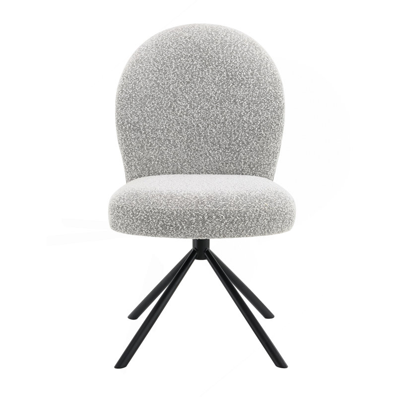 Ensemble de 2 chaises d'appoint Lawton Grey Boucle