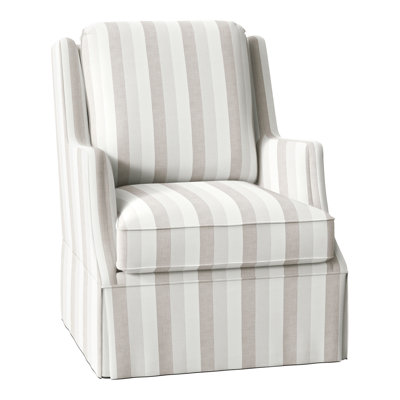 Savannah Linen Boucle Swivel Wingback Chair