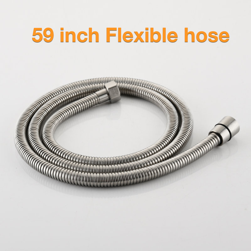 Complete Shower System with Rough in-Valve, Brushed Nickel