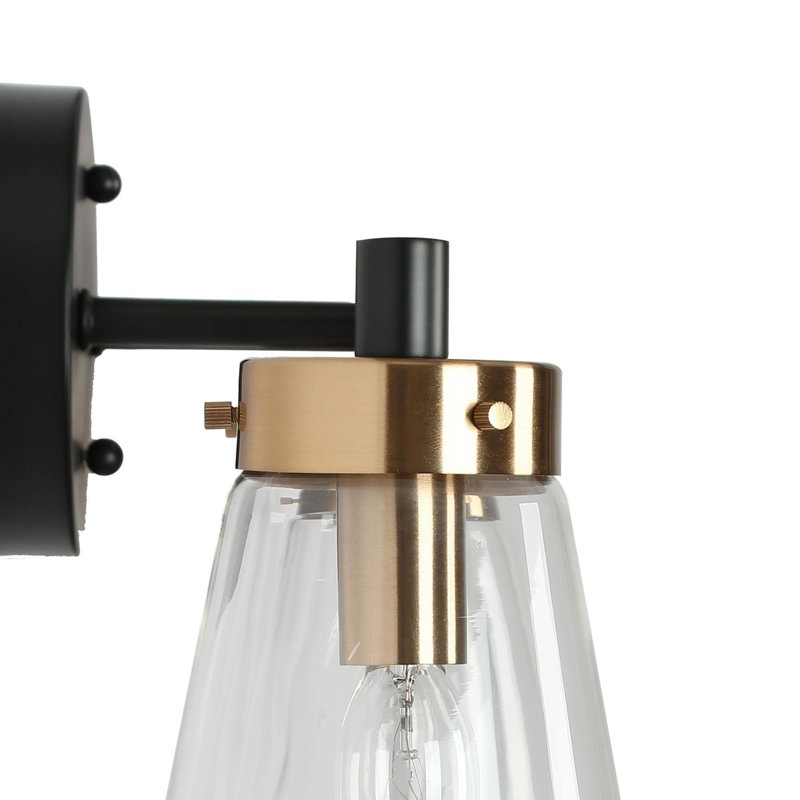 Gblac Matte Black Bathroom Vanity Lighting, 3