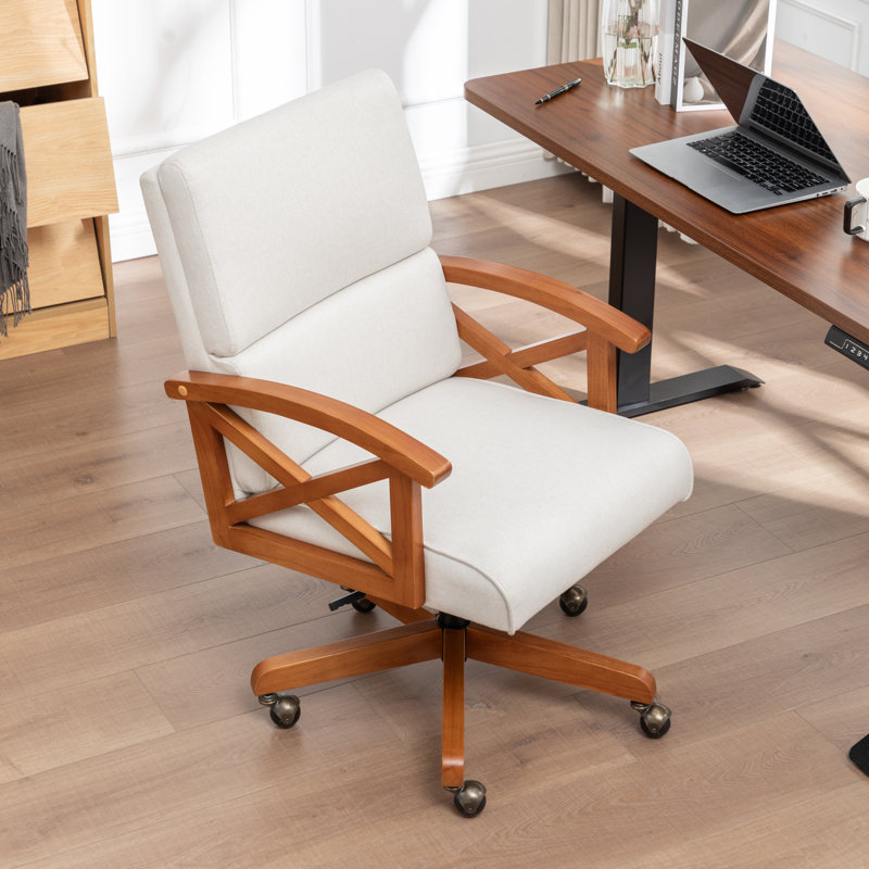 Chaise de bureau Jamestown Mid-Century, Beige