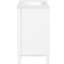 Meuble-lavabo de 76 cm avec lavabo en céramique, deux tiroirs à fermeture silencieuse et tablette réglable pour les petits espaces, lavabo de style français, fermeture en douceur.