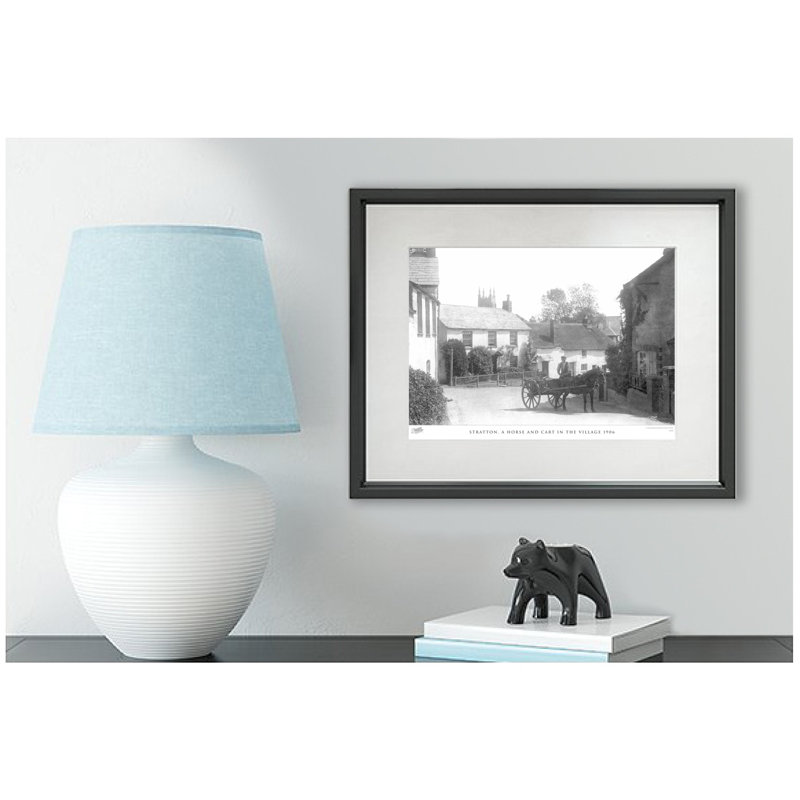 Stratton, A Horse And Cart In The Village 1906 by Francis Frith - Single Picture Frame Print, 60cm H x 80cm W x 2.3cm D