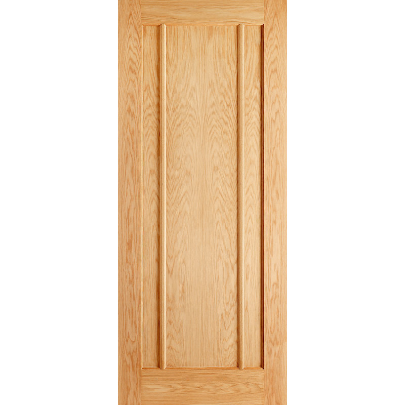 Lincoln Unfinished Oak Internal Door, 198.1 cm H x 83.8 cm W x 3.5 cm D