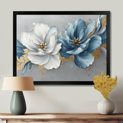Tulipes bleues et or bleues