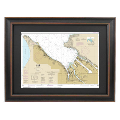 Tacoma Harbor | Nautical Chart | Framed Print