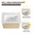 36''/40'' Single Floating Bathroom Vanity With Ceramic Sink, Wall Mounted Bathroom Vanity With  Soft Close Door And Shelf-755788374-752551670