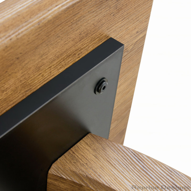 Sticker-Patterned MDF Square Coffee Table