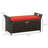 27 Gallon Patio Storage Bench In Red, With Handles And Cushion, Outdoor Pe For A Joyous Spot Bench, Gallon, Red Color, Cushion Furniture Use