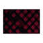 Tapis d'intérieur et d'extérieur à carreaux rouge-611662766