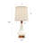 Jocqueline 18.5" Ceramic/Metal USB/Type-C Table Lamp