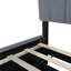 Lit plateforme tapissier en velours-672278612