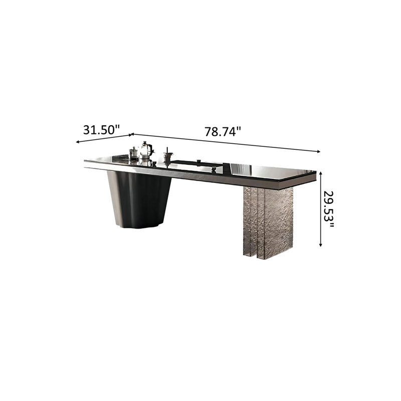 Bureau de thé 78,74 po, H 29,53 po x l 78,74 po x P 31,5 po