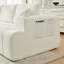 Canapé d'angle à compression de 108 pouces en chenille beige, méridienne gauche, canapé moderne pour la maison-654035590
