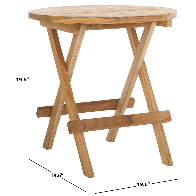 Tusarora Solid Teak Folding Round Table