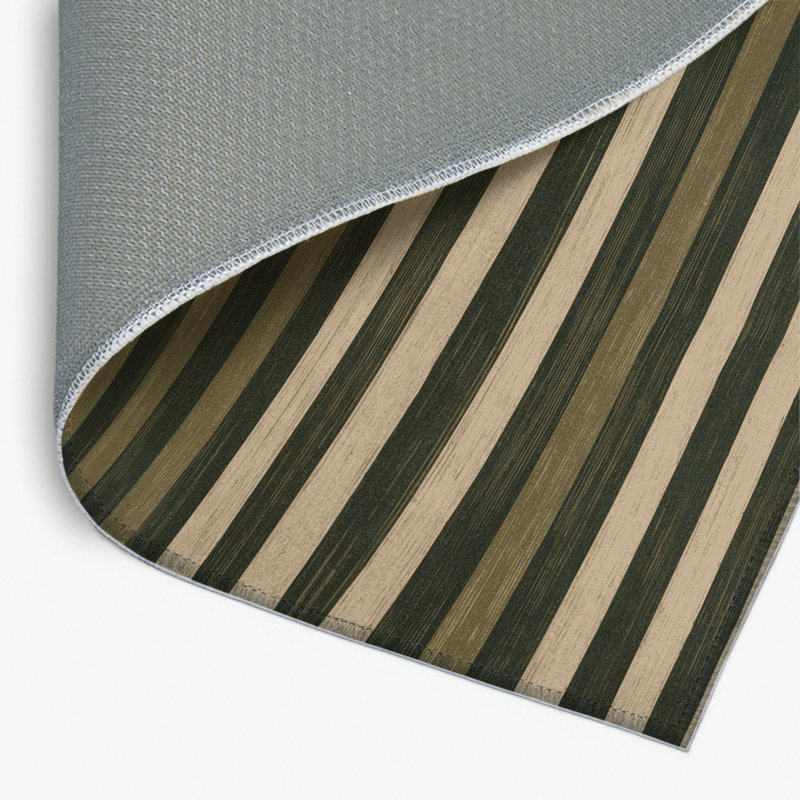 Tapis intérieur / extérieur brun HorizontalStripes, Rectangle 4pi x 6 pi