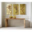 Splotch Wall Art, Rectangle, Gold Leaf