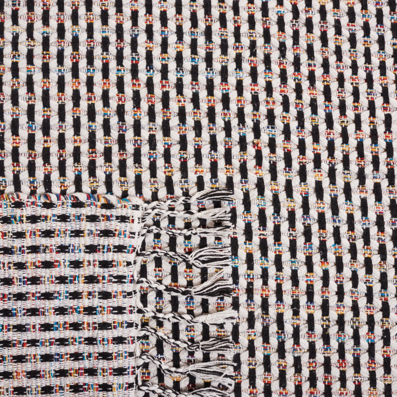 Haldo Flat Weave Cotton Striped Rug, Rectangle 5' x 8'