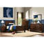 Mobilier de chambre à coucher simple de style classique - Lit en cerisier brun, traditionnel pour un espace de détente