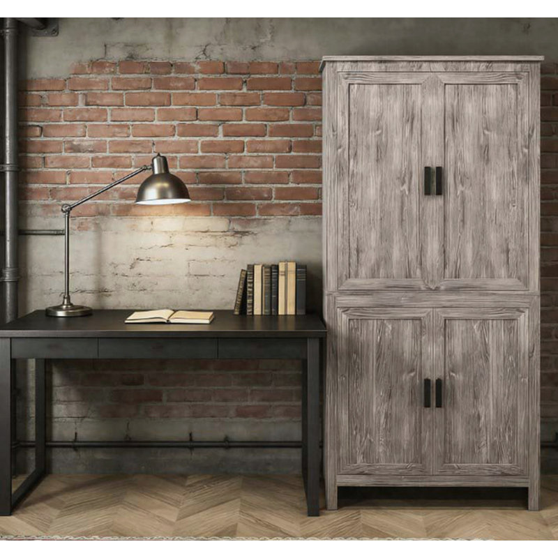 Armoire de rangement autoportante, garde-manger avec tablettes réglables pour la maison, Gray