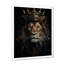 «Majestic Lion King with Golden Crown», reproduction sur toile-1852254384-1852254287