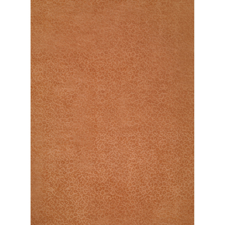 Leopardess Burnt Orange Hand-Tufted Responsible Wool Rug