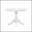White Finish 5Pc Round Dining Table Set With 4 Windsor Chairs, Farmhouse Style For Casual And Elegant Dining