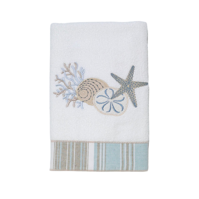 Thorson 100% Cotton Midweight Hand Towel, White, Fingertip Towels - 1 Pack