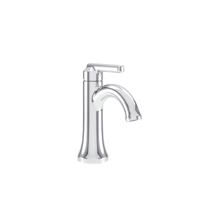 Birch Single-Hole Single-Handle Bathroom Faucet with Push Pop Drain