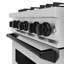 ZLINE Autograph 30" Classic Dual Fuel Range w/ 4 Burners & Matte Black Accents-407808654